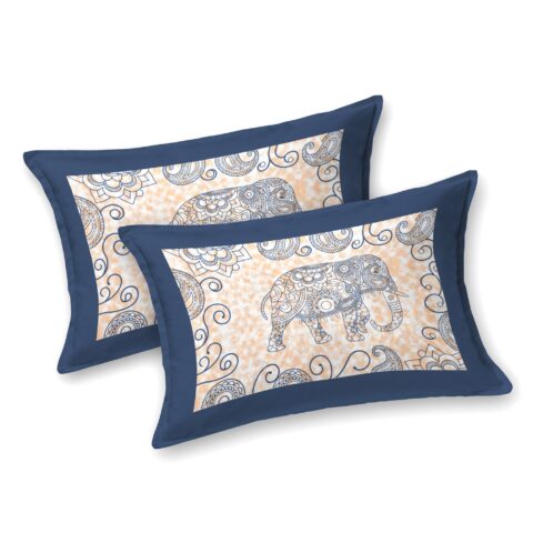 Double Bed Pure Cotton Bedsheet with 2 Pillow Covers - Image 4