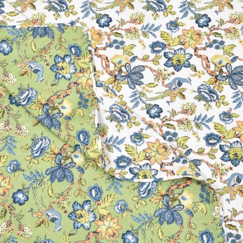 90x100 Inches Double Bed Reversible Cotton Quilt or Dohar - Image 9