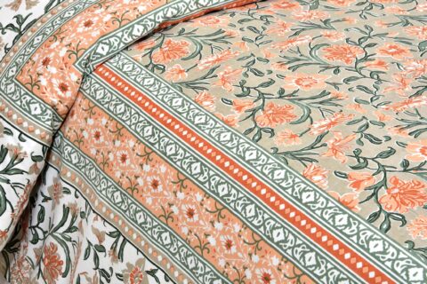 Ethnic Jaipuri 90x108 Inches Double Bed Sheet with 2 Pillow Covers | Jaipuri Print Bedsheet - Image 2