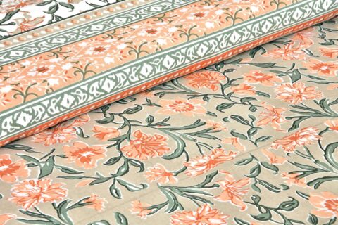 Ethnic Jaipuri 90x108 Inches Double Bed Sheet with 2 Pillow Covers | Jaipuri Print Bedsheet - Image 3