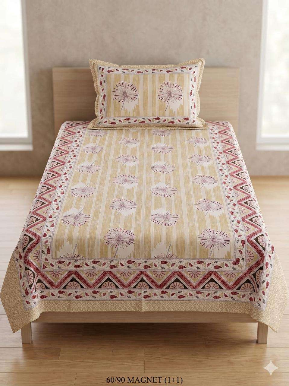 Pure Cotton 60x90 Single Bed Sheet