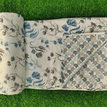 Reversible 90×100 Inches Double Bed Cotton AC Quilt or Dohar (For 2 Persons)