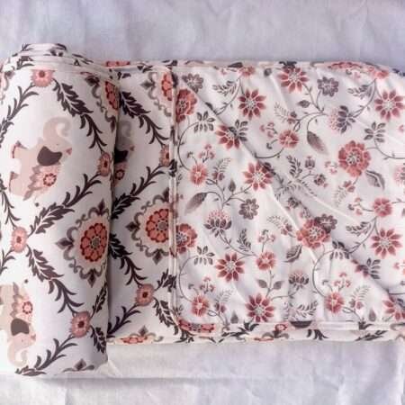 Reversible Double Bed AC Quilt or Dohar | 90×100 Inches