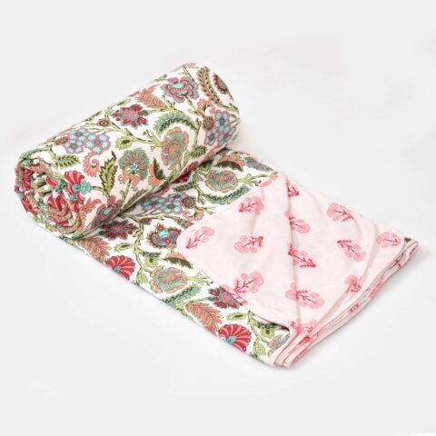 Reversible 60x90 Inches Flannel Filling Quilt/Dohar | 1 Piece - Image 7
