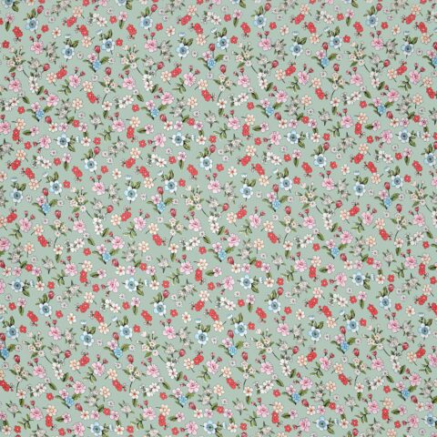 Floral Green Diva King Size Bed Elastic Fitted Sheet with 2 Pillow Covers - Image 4