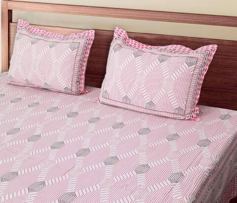 Fortune Double Bed 90x108 Inches Cotton Bedsheet - Image 4