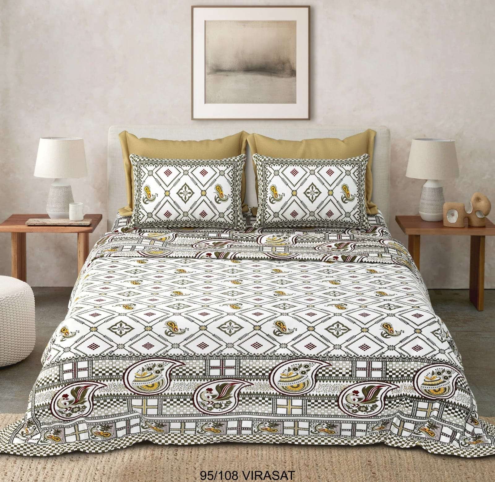 jaipuri double bed sheet