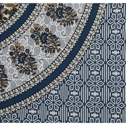 Aroma 60x90 Inches Pure Cotton Single Bedsheet + 1 Pillow Cover | Barmeri | Rajasthani Print - Image 2
