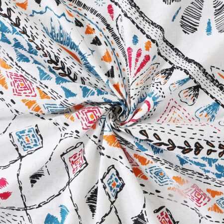 Pure Cotton Diwan Bedsheet 70×100 Inches | 2 Pillow Covers