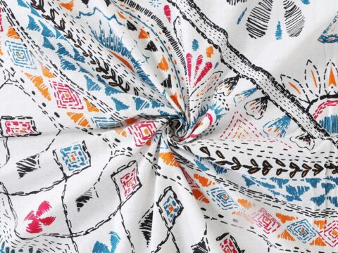 Pure Cotton Diwan Bedsheet 70x100 Inches | 2 Pillow Covers - Image 4