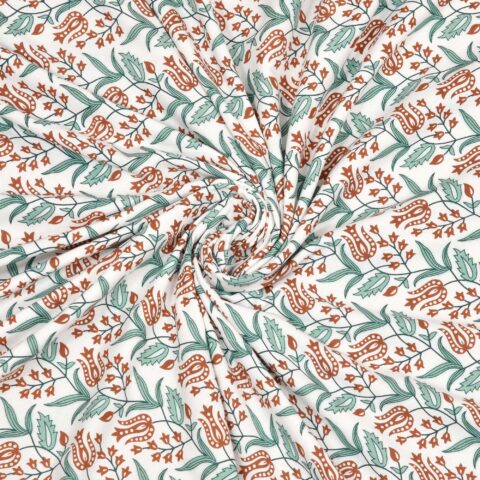 Flannel Filling Grey Leaves Double Bed 100% Cotton Dohar or Quilt in 90x100 Inches - Image 6