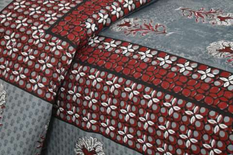 King Size Cotton Bedsheet | 100x108 Inches | 8.5 by 9 Feet | 2 Pillow Covers - Image 5