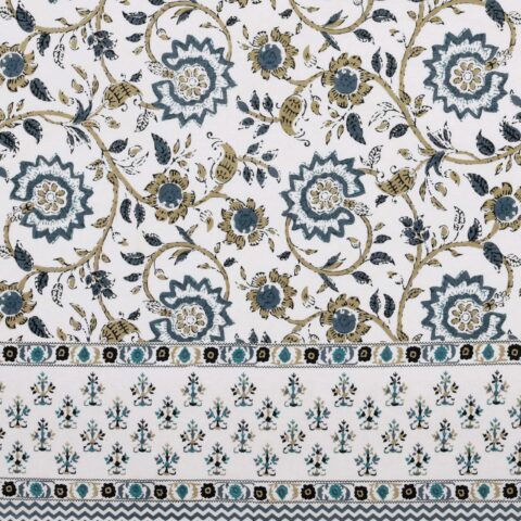 5x7.5 feet Single Bedsheet Pure Cotton Fabric | 1 Pillow Cover - Image 3