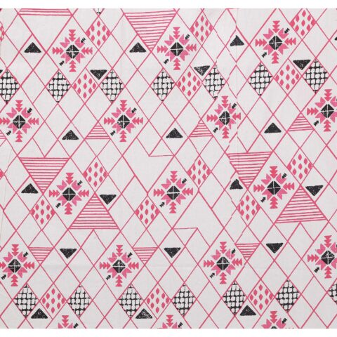 Geometrical Print | 70x100 Inches Pure Cotton Diwan Bed Sheet with 2 Pillow Covers | Sharma Decoration - Image 3