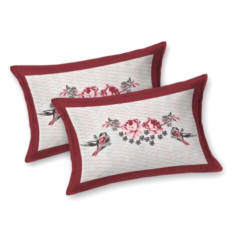 95x108 inches Double Bed Bedsheet | Pure Cotton | 2 Pillow Covers | Hawai Collection - Image 5
