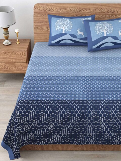 Jaipuri Bedsheet Collection 95"x108" Queen Size | 2 Pillow Covers - Image 2