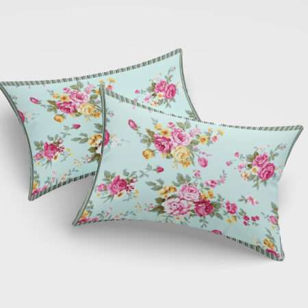 108×108 King Size Bed Sheet | Twill Cotton Fabric | 2 Pillow Covers