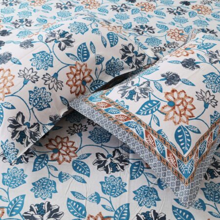 Utsav Catalogue | 70×100 Inches Diwan Size Bedsheet with 2 Pillow Covers | 70 by 100 Diwan Bed Sheet
