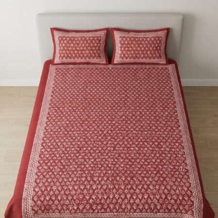 Diwan Cotton Bedsheet 70×100 Inches | 2 Pillow Covers
