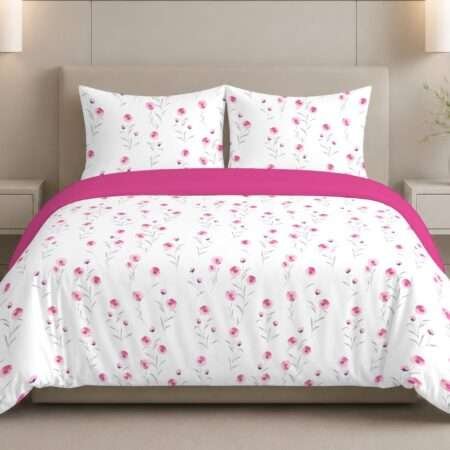 Pure Cotton King Size 108×108 Bedsheet | 2 Pillow Covers