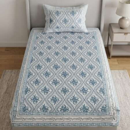 Pure Cotton 60×90 Single Bed Sheet | Sharma Decoration