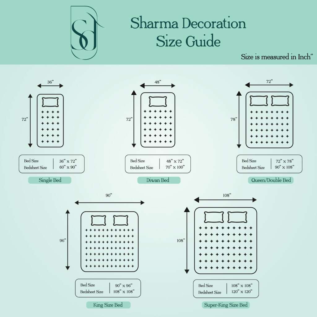 bedsheet Size cotton bedding or bedsheets