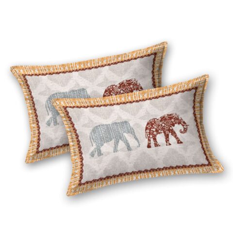Elephant Print 90x108" Double Bed Sheet + 2 Pillow Covers - Image 6