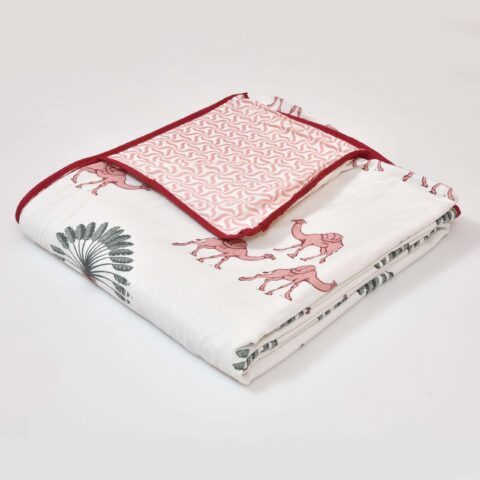Double Bed 90x100 Inches AC Dohar/Quilt made in Pure Cotton | Reversible - Image 5