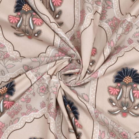 9x9 Fitted King Size Bed Sheet | 2 Pillow Covers | Glace Cotton - Image 3