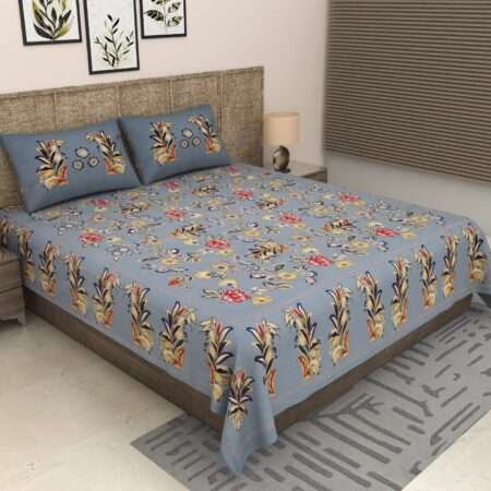 Jaipuri King Bedsheet | 108×108 Inches | Pure Cotton