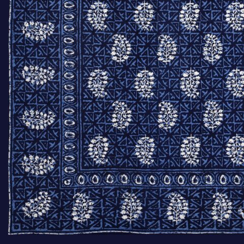 Queen Size Bed Sheet 7.5x9 Feet with 2 Pillow Covers | Fast Colours | Jaipuri Bedsheet | Dabu Collection - Image 4