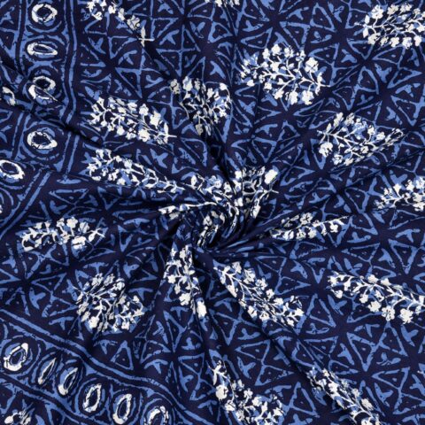 Queen Size Bed Sheet 7.5x9 Feet with 2 Pillow Covers | Fast Colours | Jaipuri Bedsheet | Dabu Collection - Image 5