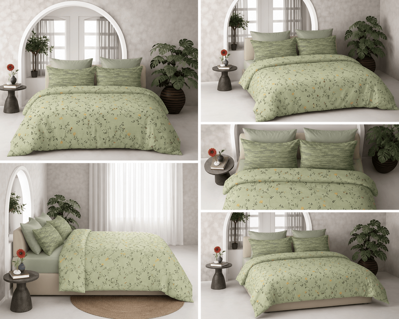 King Size Bed Sheet 108x108 Inches | Premium Cotton | 9x9 Feet - Image 2