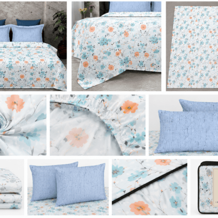 108×108 King Size Bedsheet Twill Cotton | 9 by 9 ft Cotton King Size Bedsheet