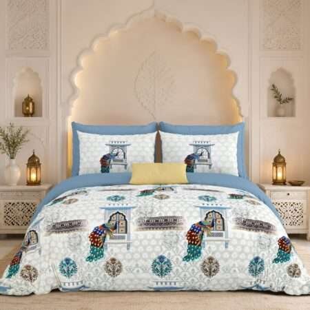108×108 King Size Bed Sheet with 2 Pillow Covers