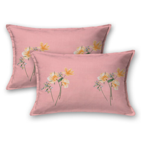 Soft Cotton 9x9 Feet King Size Bedsheet + 2 Pillow Covers - Image 3