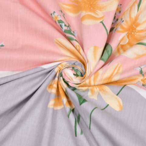 Soft Cotton 9x9 Feet King Size Bedsheet + 2 Pillow Covers - Image 4