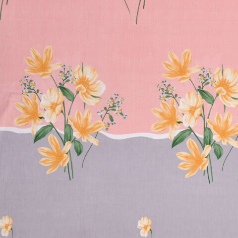 Soft Cotton 9x9 Feet King Size Bedsheet + 2 Pillow Covers - Image 2