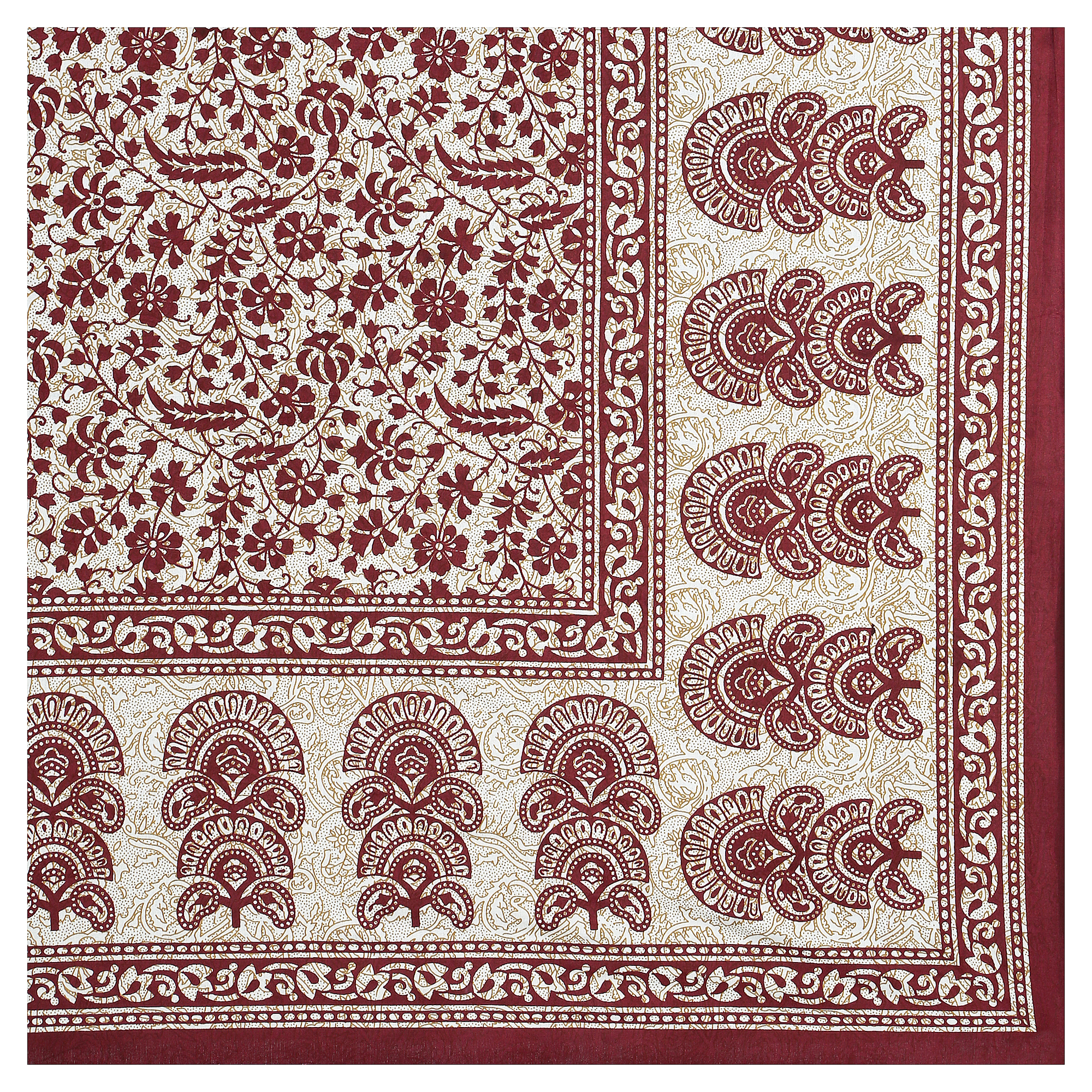 Cotton Single Bedsheet with 1 Pillow Cover | 60"x90" (5x7.5 Ft) - Image 2