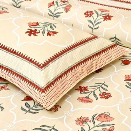 9 by 9 Bedsheet for King Size Bed | 2 Pillow Covers | Sharma Decoration