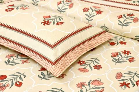 9 by 9 Bedsheet for King Size Bed | 2 Pillow Covers | Sharma Decoration - Image 2
