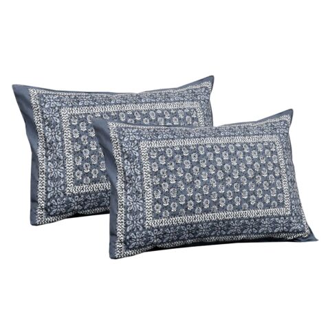 Double Bed Cotton Bedsheet 90x108 Inches + 2 Pillow Covers - Image 5