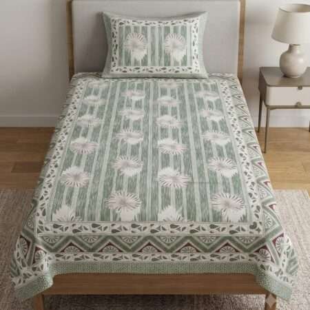 60×90 Single Bedsheet Pure Cotton with 1 Pillow Cover
