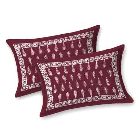 90×108 Double Bed Pure Cotton Bedsheet | 2 Pillow Covers