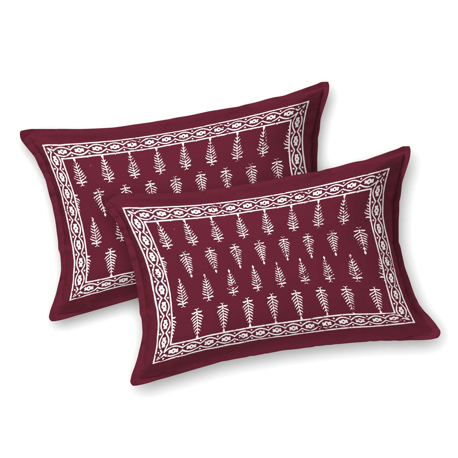90x108 Double Bed Pure Cotton Bedsheet | 2 Pillow Covers - Image 3