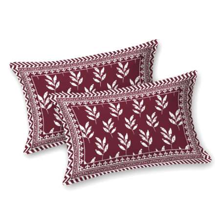 90×108 Cotton Bedsheet Double Bed | 2 Pillow Covers