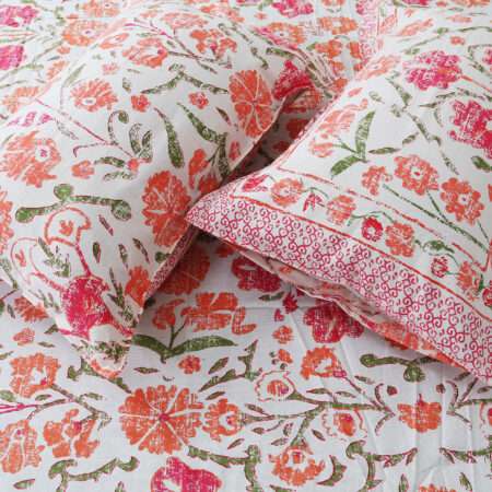 Cotton Diwan Bedsheet | 70×100 Inches | 2 Pillow Covers | Fade Resistant