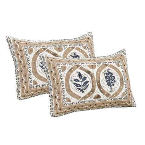 Pure Cotton 9x9 Feet King Size Bedsheets | 2 Pillow Covers - Image 7