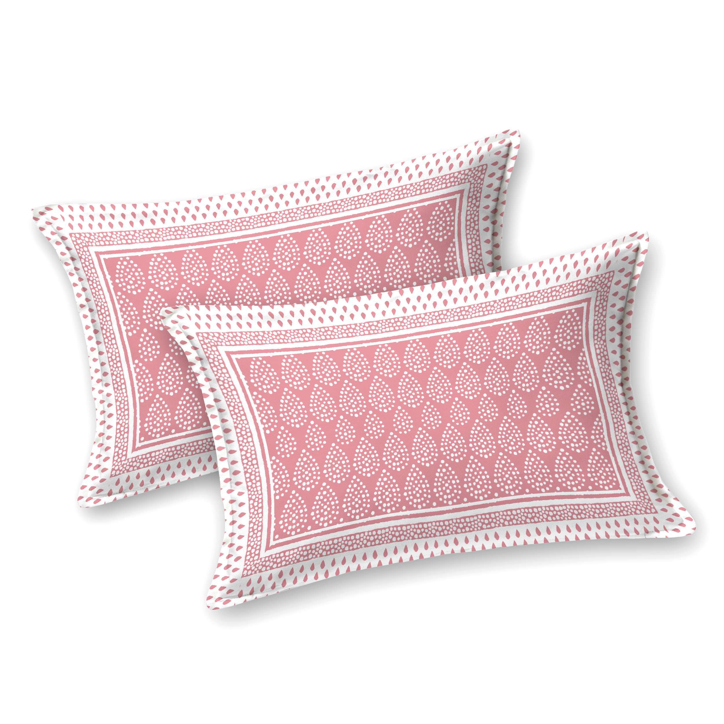 Pure Cotton 9 by 9 Feet King Size Bedsheet | 2 Pillow Covers | Sharma Decoration - Image 6