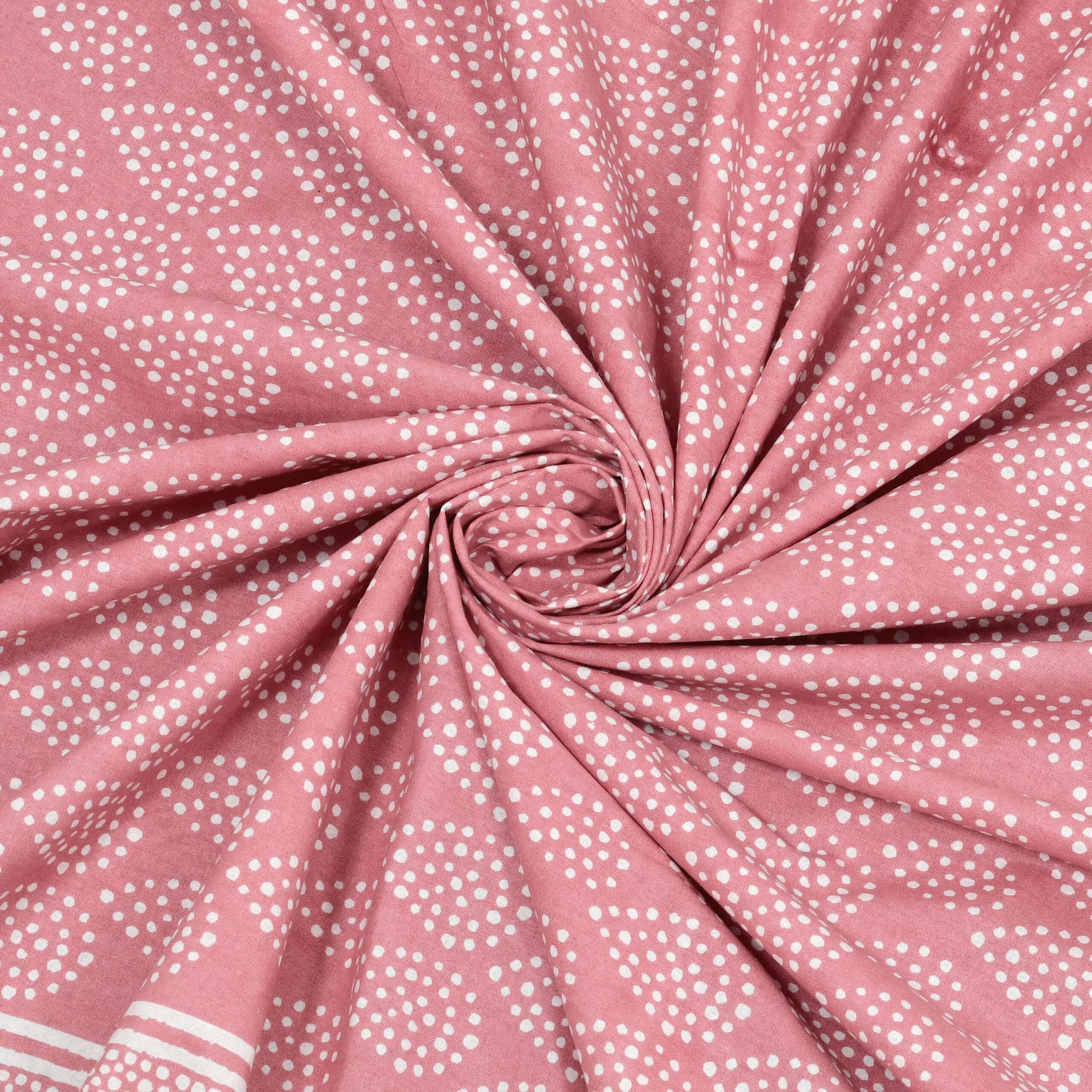 Pure Cotton 9 by 9 Feet King Size Bedsheet | 2 Pillow Covers | Sharma Decoration - Image 2